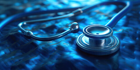 Medical ethics blue principals abstract visual Doctor.