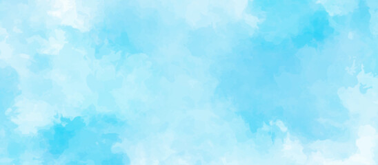 Blue sky with cloud .Beautiful blue sky with white clouds .bright cloud cover in the sun calm clear winter air background .gradient light white background.	
