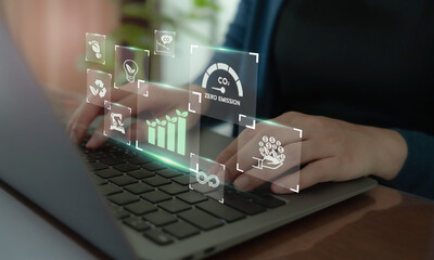 Green growth and sustainable development concept. Investing in renewable energy, eco-friendly...