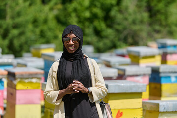 A Journey Through Nature's Beehives with an African American Muslim Woman