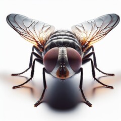 fly on white background