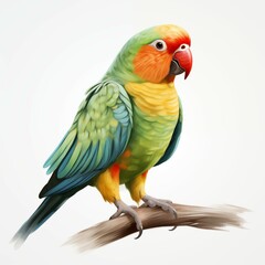Obraz premium colorful beautiful birds Created with Generative AI technology.