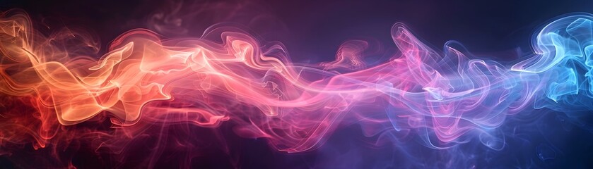 Neon infused Smoke Swirls Mysteriously Around a Featured Product on a Vibrant Neon Background Offering a Dynamic and Futuristic Display Concept with