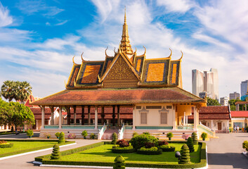 Royal palace in Phnom Penh city, Cambodia