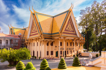 Royal palace in Phnom Penh city, Cambodia