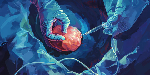 Safe abortion access blue importance of choice abstract background.