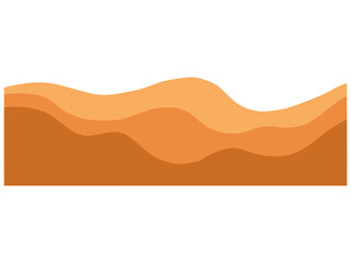 Desert landscape with brown sand background