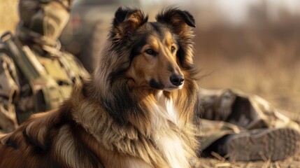Fototapeta premium Collie Breed That Excels at Border Guarding