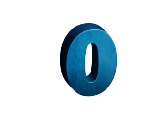 Number Zero 3D text in Blue Color And Blue Lines, number 0 Blue color report, progress, transparent, PNG