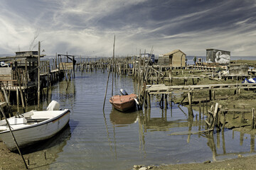 Boats and Wooden Piers at Puerto Palafitico de Carrasqueira