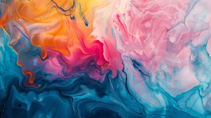 Colorful abstract fluid art background