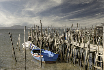 Boats and Wooden Piers at Puerto Palafitico de Carrasqueira