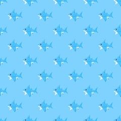seamless pattern with fishes