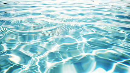 crystal clear water ripples.