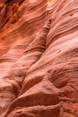 Rock patterns formed in Arizona Slot Canyons over thousands of years.