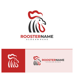 Rooster logo vector template, Creative Rooster head logo design concepts