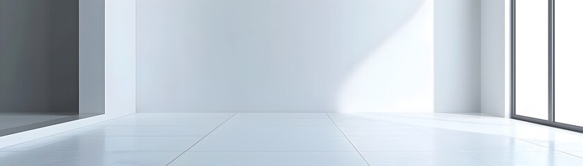 Obraz premium Bright and Clean Minimalist Backdrop for Modern Electronics Product Display