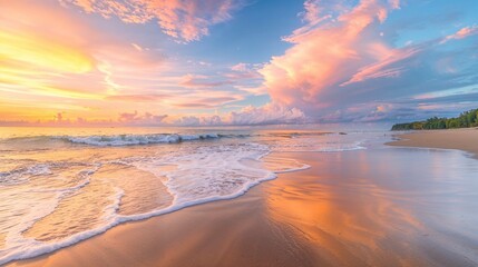 Fototapeta premium sunset over the sea