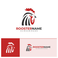 Rooster logo vector template, Creative Rooster head logo design concepts