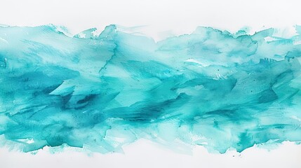 Fototapeta premium Abstract painting. Blue watercolor.
