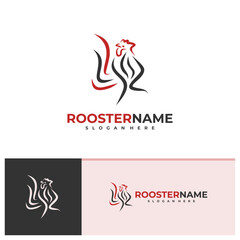 Rooster logo vector template, Creative Rooster head logo design concepts