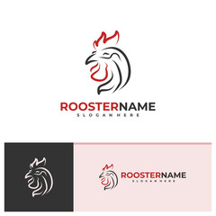 Rooster logo vector template, Creative Rooster head logo design concepts