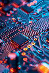 Fototapeta premium Circuit board background 
