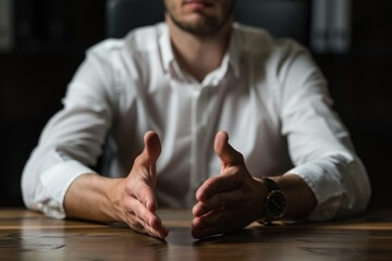 A person politely but firmly declining a request, symbolizing the importance of setting boundaries for effective time management