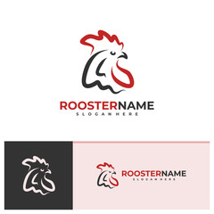Rooster logo vector template, Creative Rooster head logo design concepts