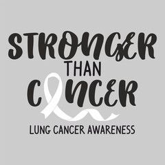 Lettering lung cancer vector EPS