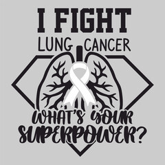 Lettering lung cancer vector EPS