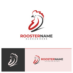 Rooster logo vector template, Creative Rooster head logo design concepts