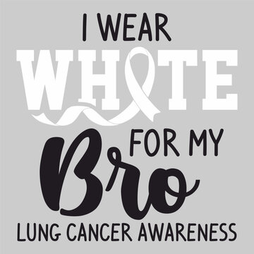Lettering lung cancer vector EPS