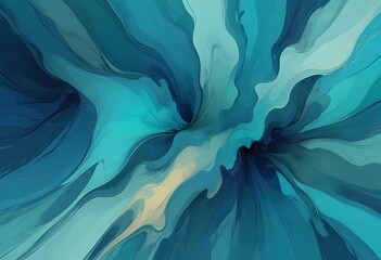 Abstract water ocean wave, blue, aqua, teal texture. Blue and white water wave web banner Graphic...