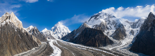 Aerial View Snowcovered Himalayas With