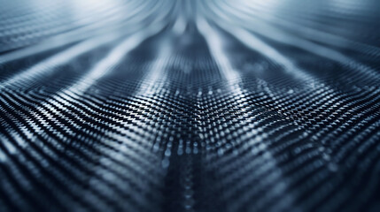 carbon fiber material, strong and lightweight, advanced technology, innovative design, close up, focus on, copy space, Double exposure silhouette with industrial machinery