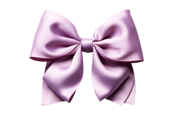 Fashionable hair light purple color pattern design in beautiful color made out of satin fabric Isolated on cut out PNG or transparent background. Great hair accessory for girls and women.