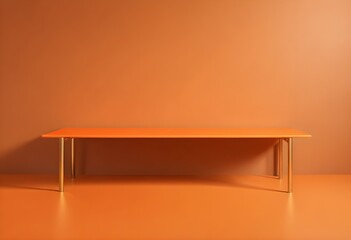 Minimal empty wooden table with sunlight. tone on tone. 