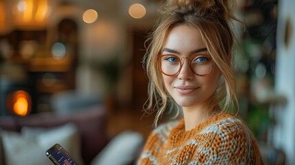 A woman making financial transactions on a smartphone, highlighting the convenience of mobile banking.