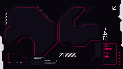 abstract futuristic background. cyberpunk style vector design