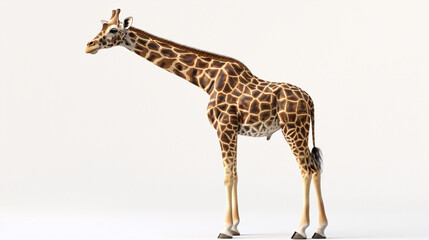 Fototapeta premium 3D image of a standing squirrel on a white background