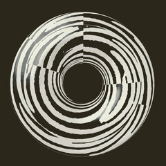 Black abstract background . Digital image with a psychedelic stripes. Abstract psychedelic stripes for digital wallpaper design ,geometric art,Optical illusion style