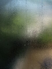 Blur Glass in car rainy day
