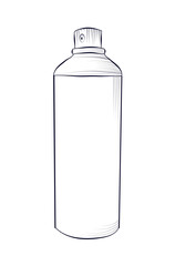 black and white Hand drawing Spray paint vector