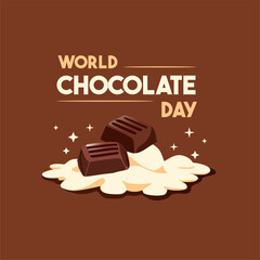 World Chocolate Day. Happy Chocolate day banner