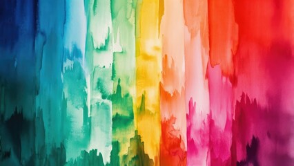 Dripping Paint Rainbow Canvas