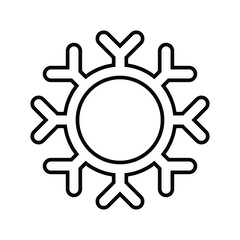 virus outline icon or bacteria outline icon, simple vector design.