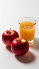 Apple juice and apples