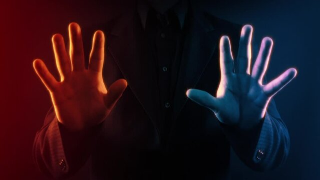 No Entry Concept Hands Outside Event
