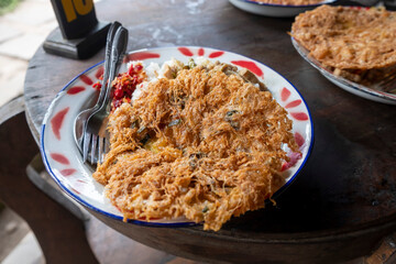 Yogyakarta, 11 May 2024 : Warung Kopi Klotok is filled with local and international tourists and provides a variety of delicious food menus.